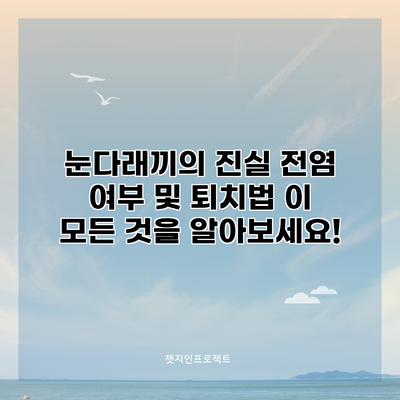 눈다래끼의 진실: 전염 여부 및 퇴치법 이 모든 것을 알아보세요!