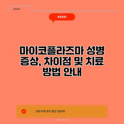 마이코플라즈마 성병: 증상, 차이점 및 치료 방법 안내